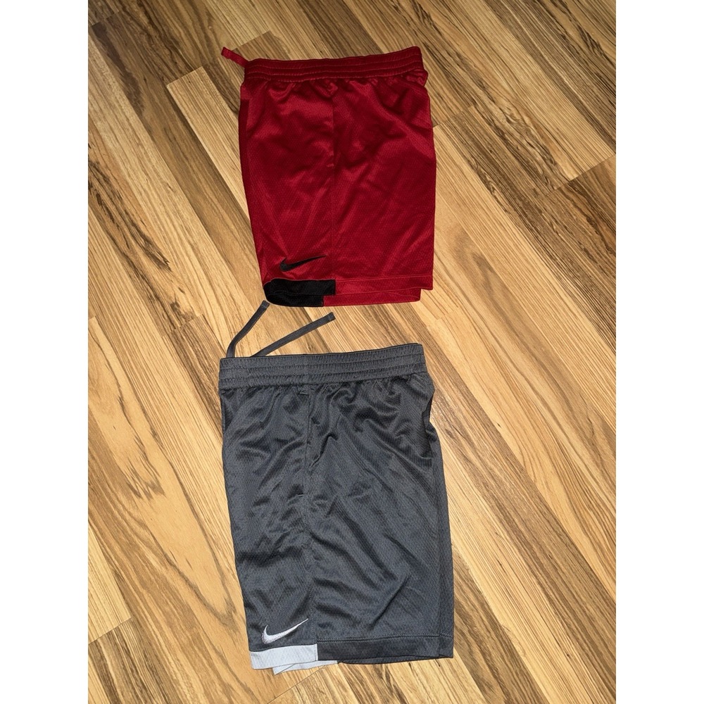 Nike Boy's Medium‎ M Shorts Lot Dri-fit Red Black Gray